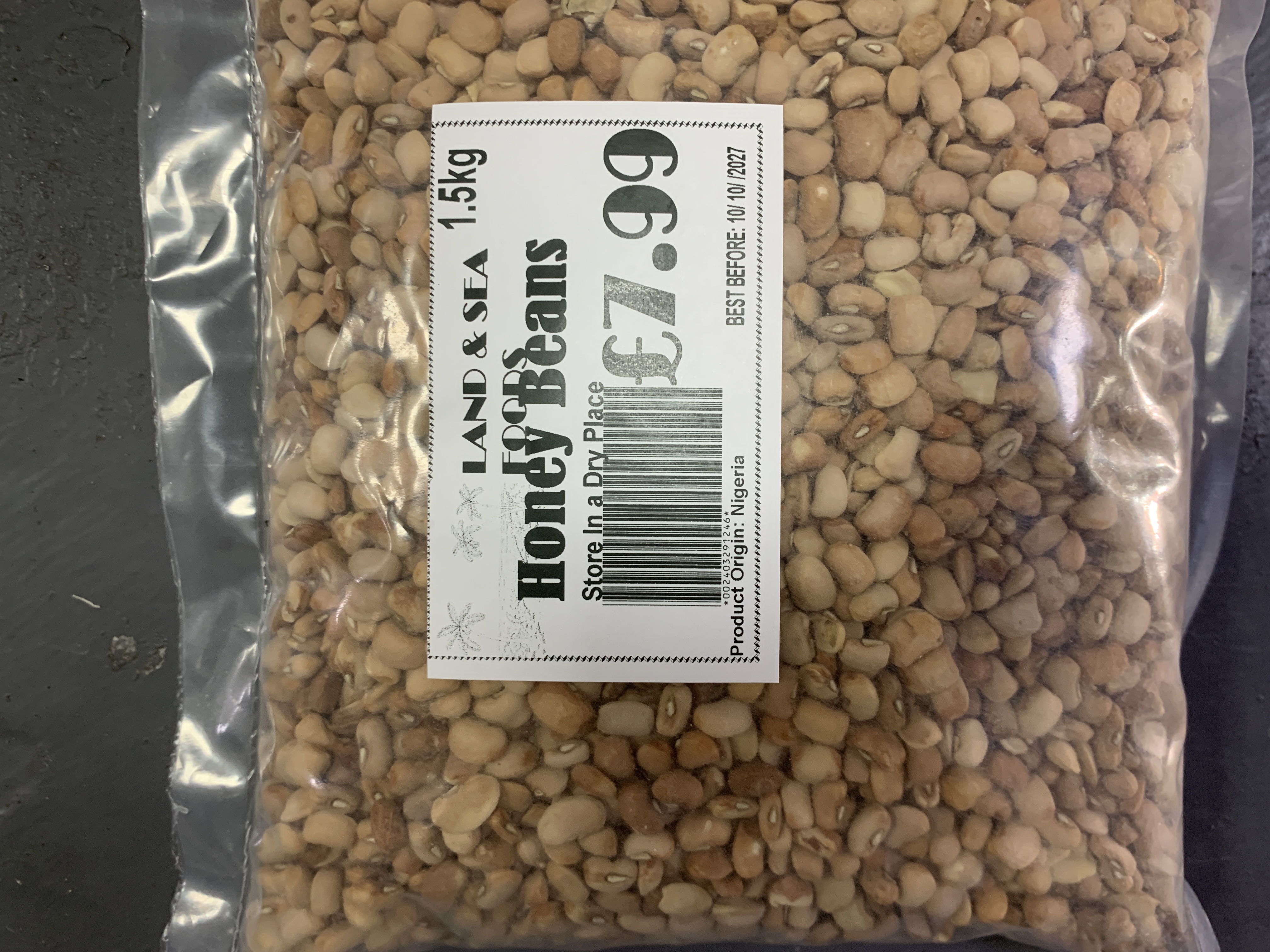 Land & Sea Foods Honey Beans 1.5kg
