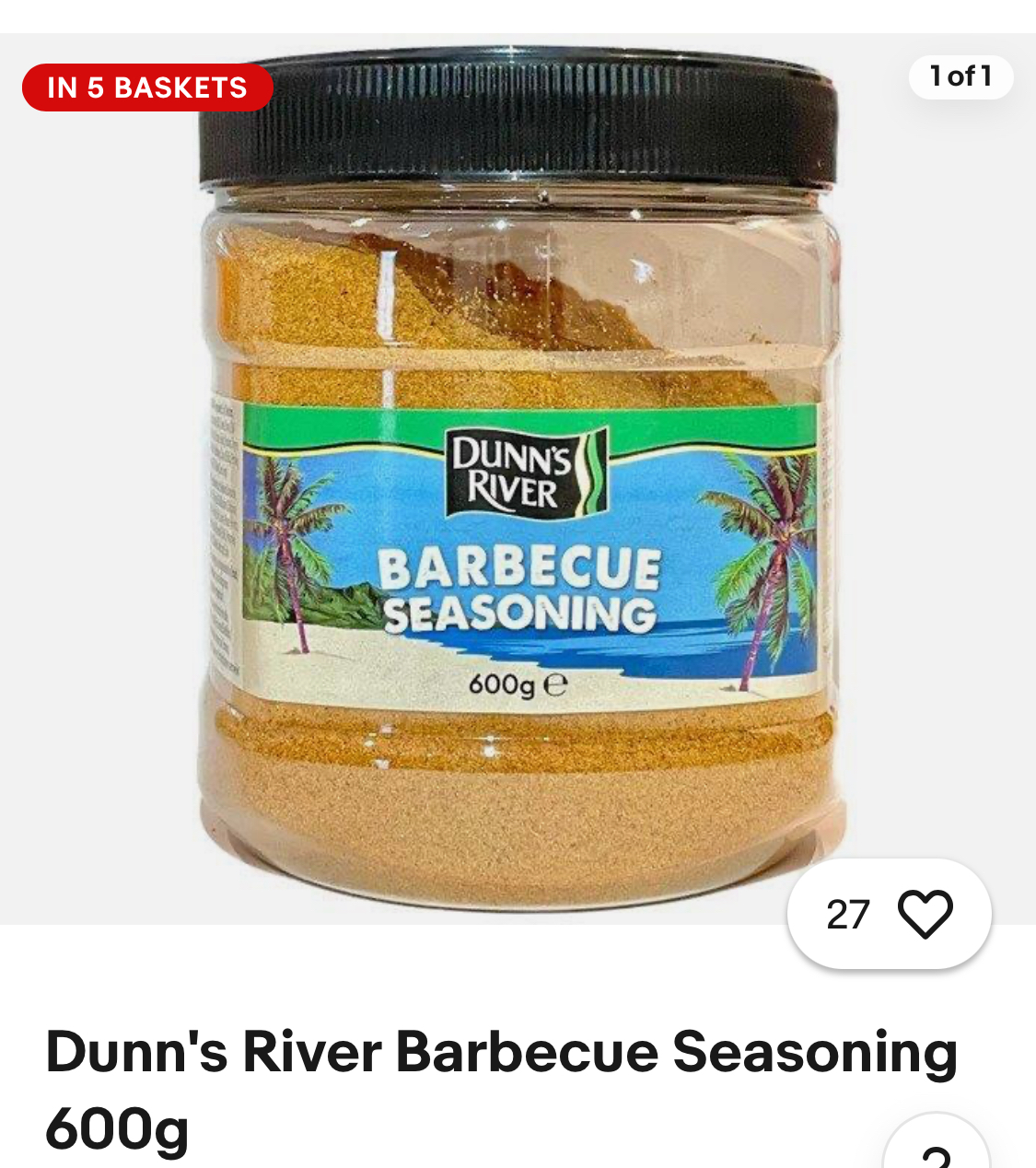 Dunn's River Barbecue Seasoning 600g