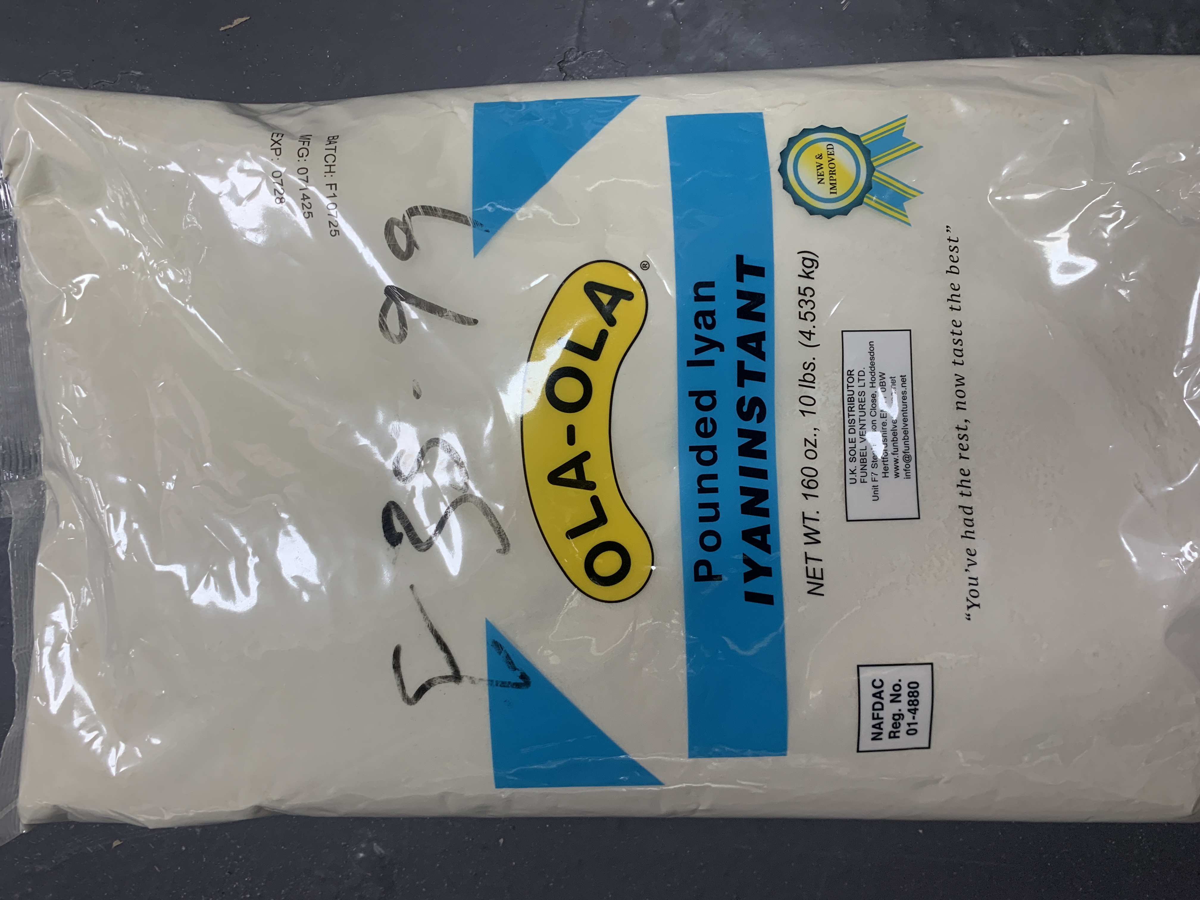 Ola-Ola Pounded Iyan 4.535kg (10 lbs)