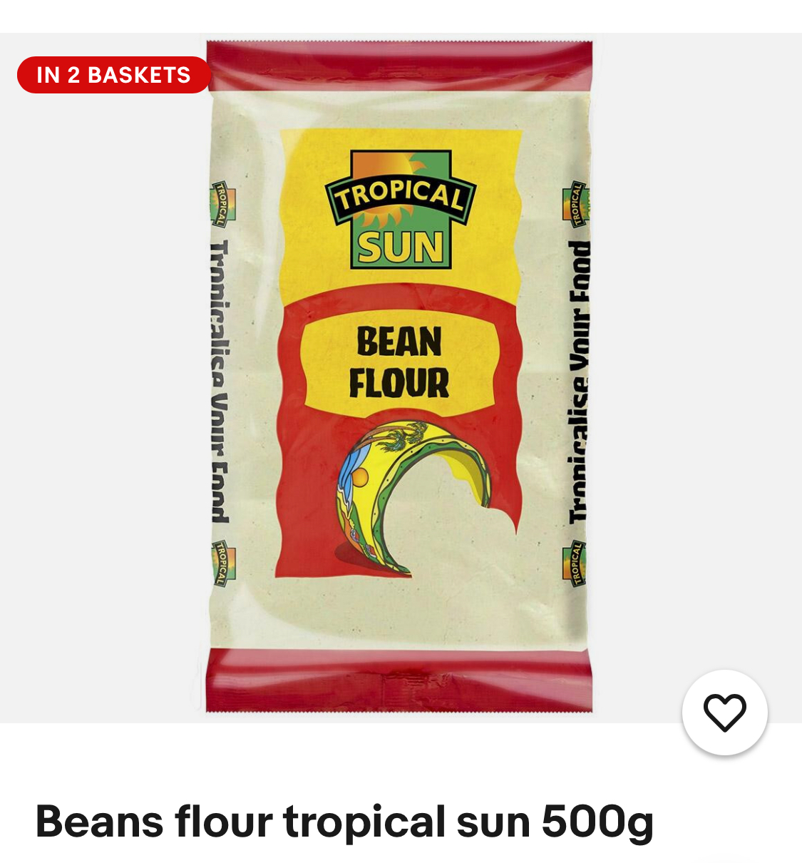 Tropical Sun Bean Flour 500g