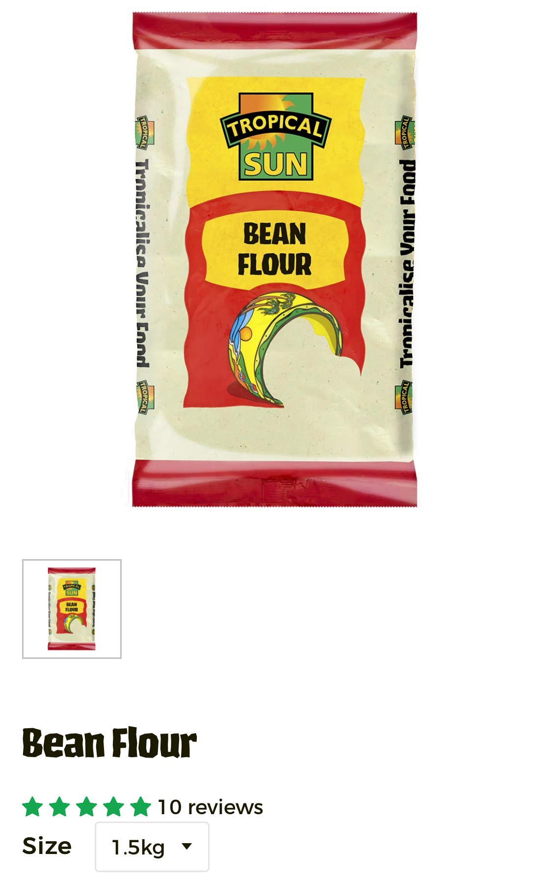Tropical Sun Bean Flour 1.5kg