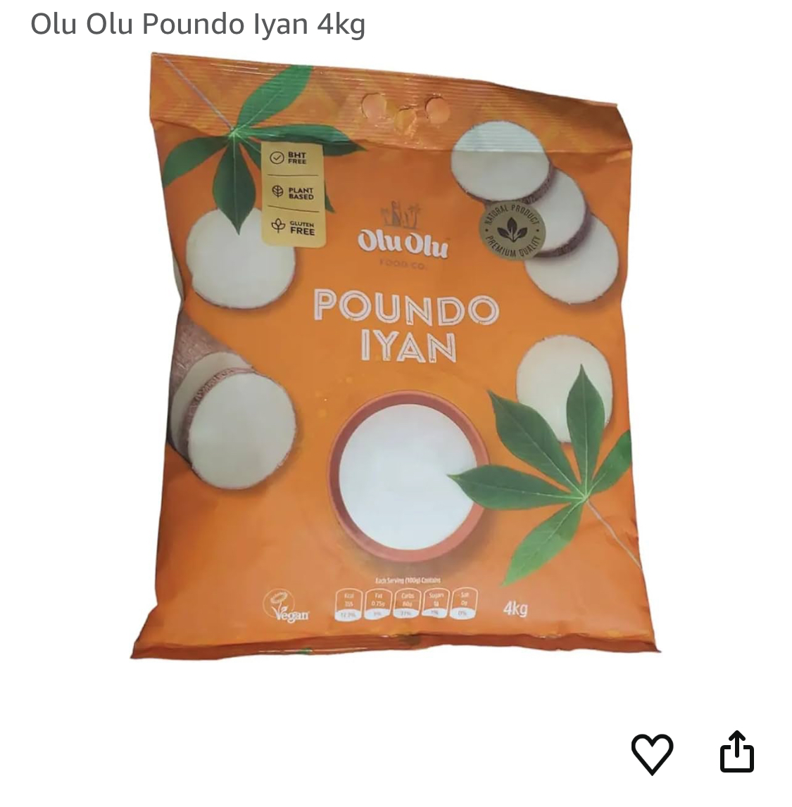 Olu Olu Poundo Iyan 4kg
