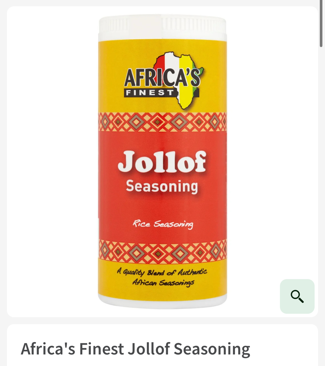 Africa's Finest Jollof Seasoning 100g