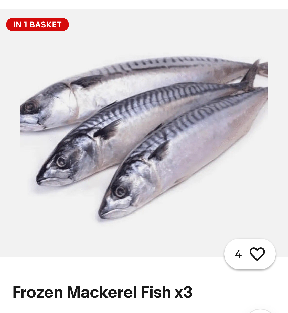 Frozen Mackerel Fish