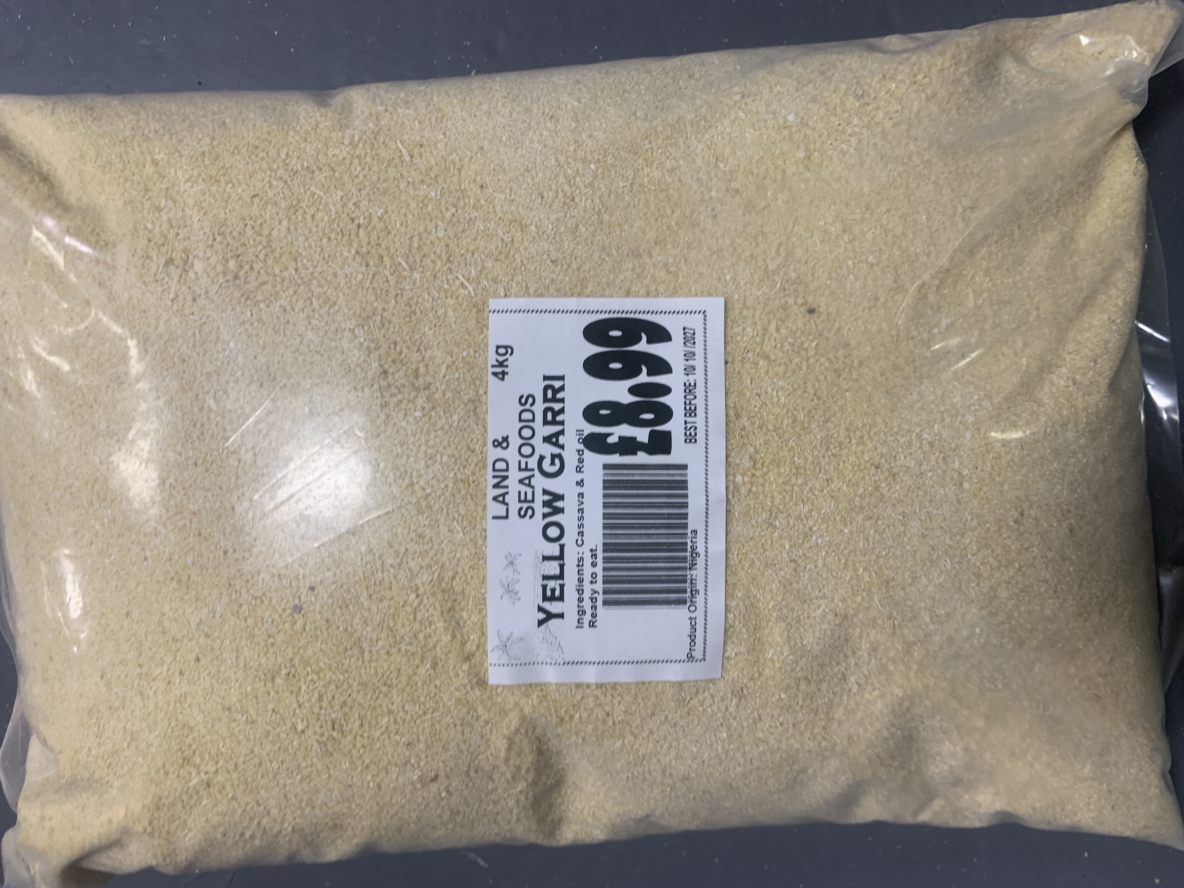 Land & Seafoods Yellow Garri 4kg