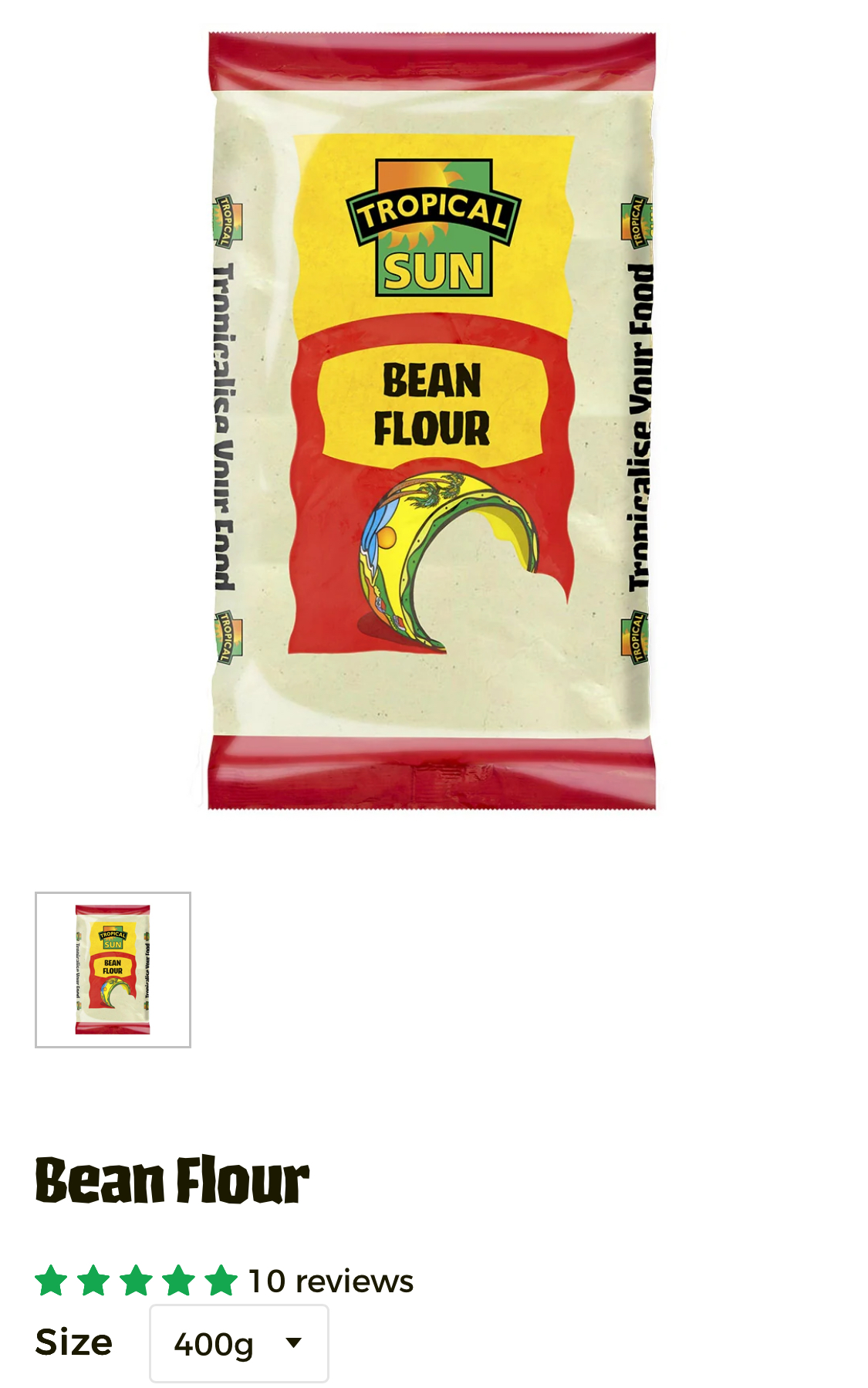 Tropical Sun Bean Flour 400g