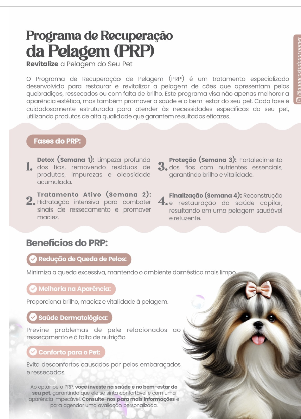 PRP — protocolo de pelagem
