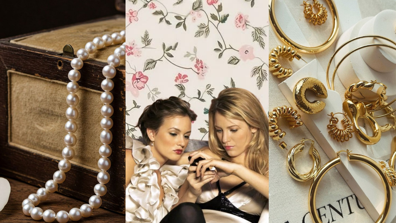 Pearls and hoops — two women, two worlds