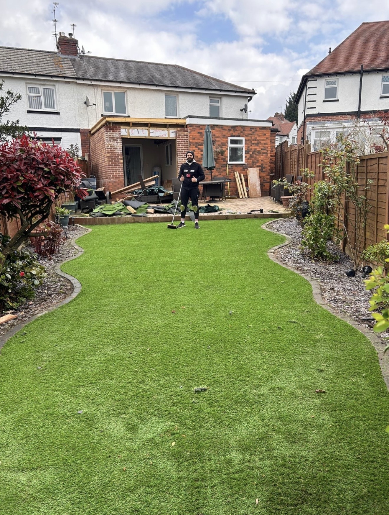 Artificial grass installation