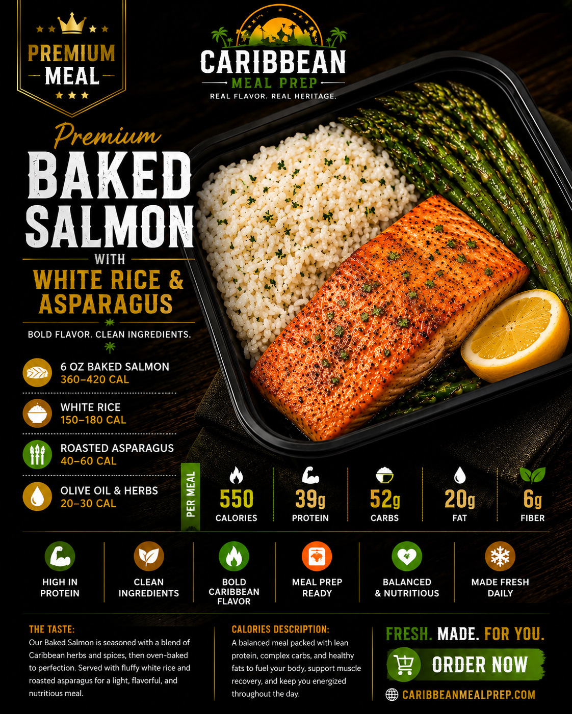 Premium Baked Salmon