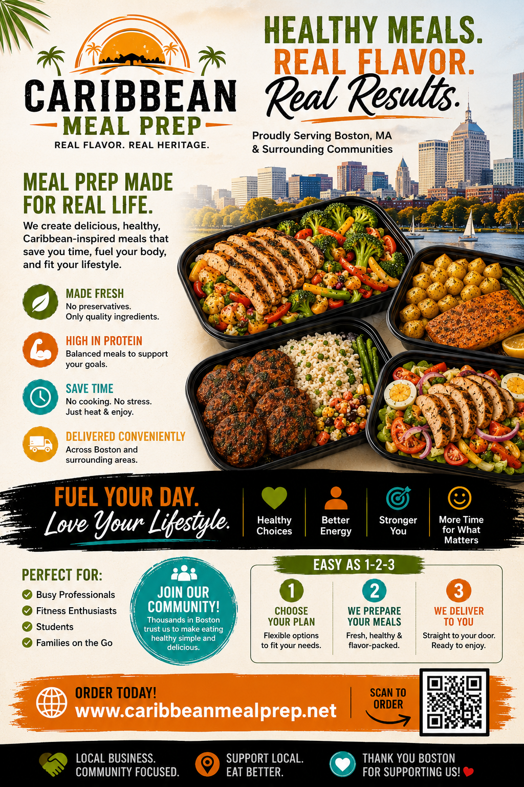 Healthy Caribbean Meal Prep in Massachusetts: The Smarter Way to Eat, Save Time & Stay Fit