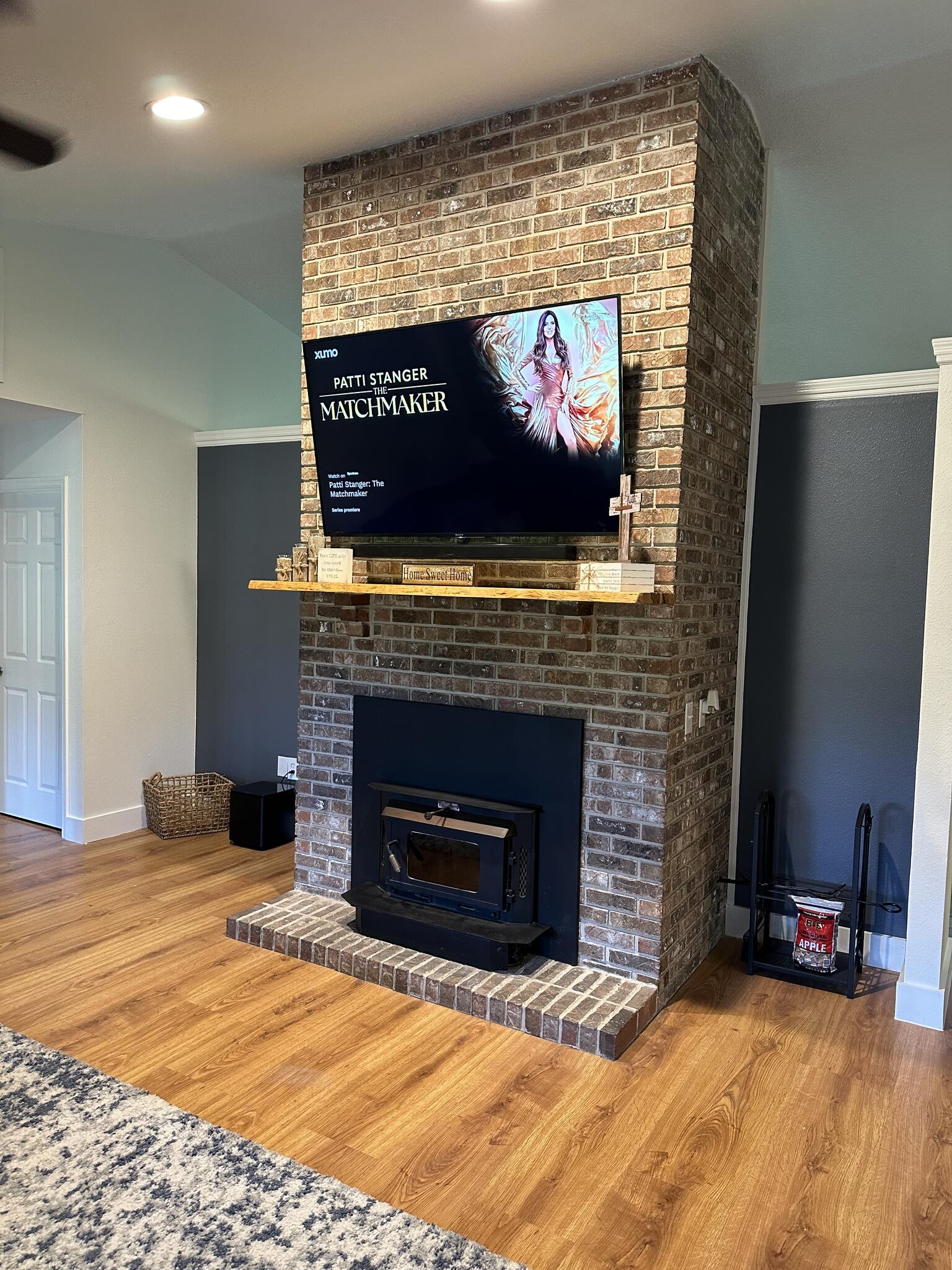 Brick Fireplace Mount