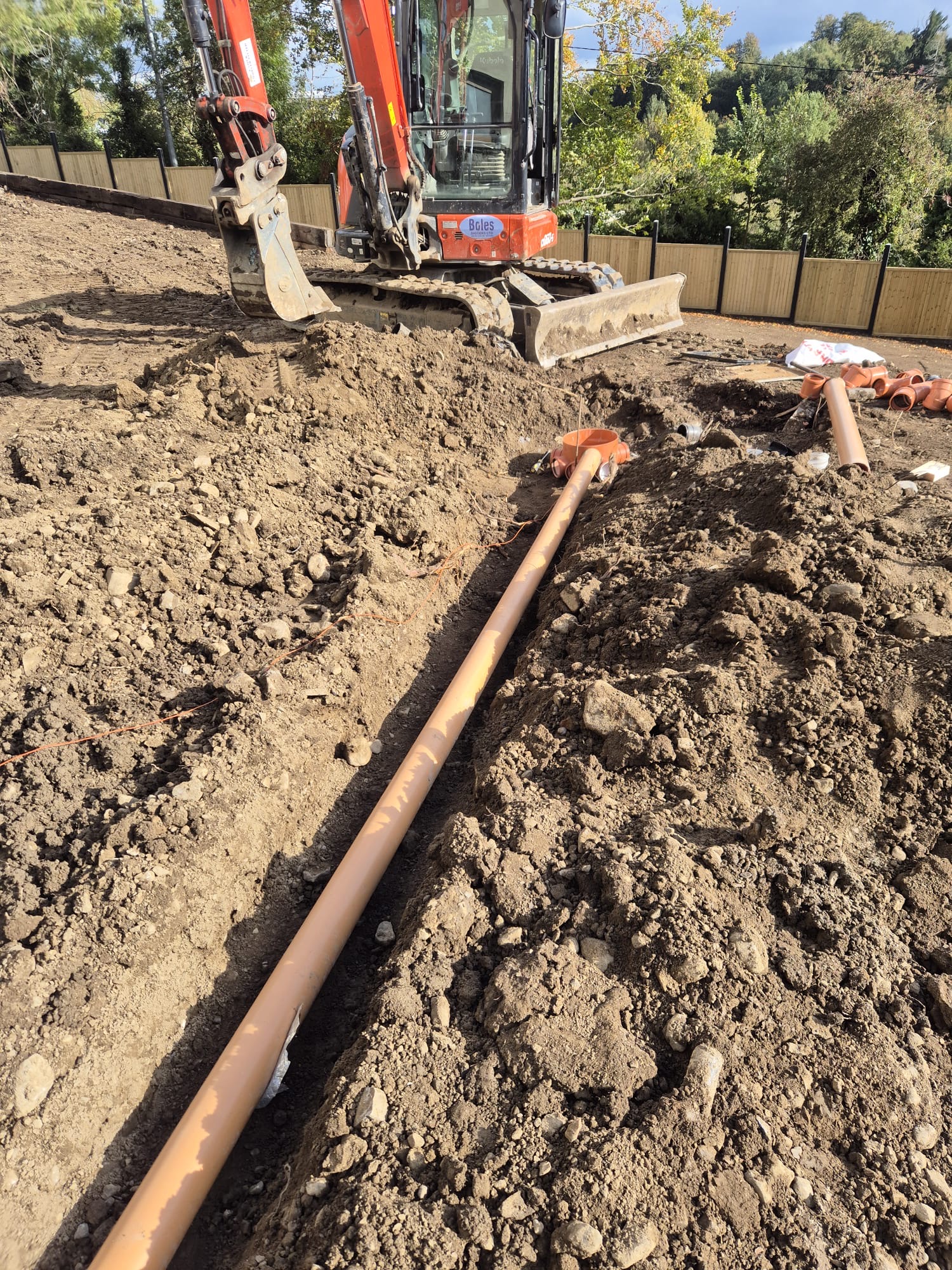 Site excavation & drainage install, Dublin, by FIX & FINISH handyman Dublin