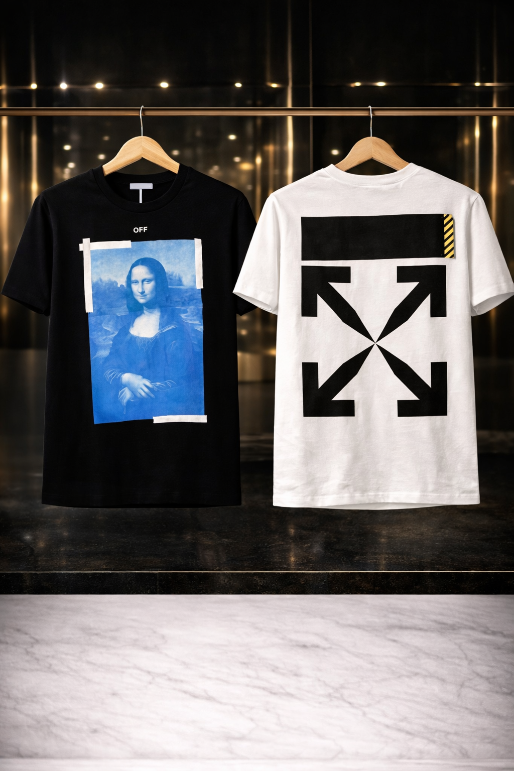 Camiseta Tela Fría Off-White Mona Lisa Blue