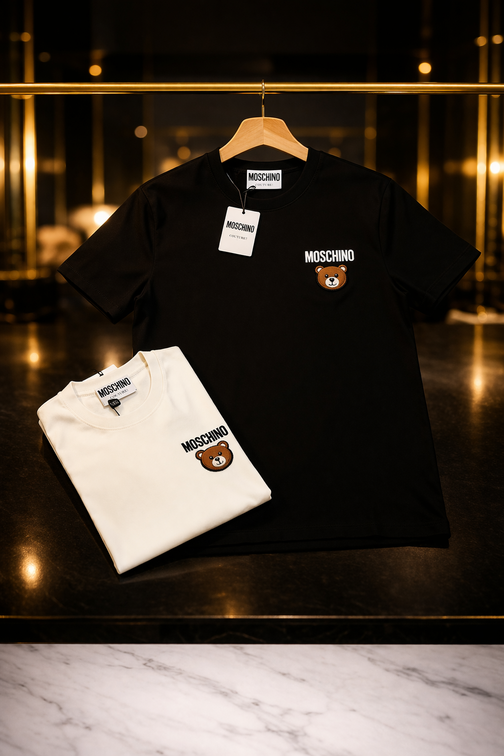 Camiseta Tela Fría Moschino Bear Minimal Edition