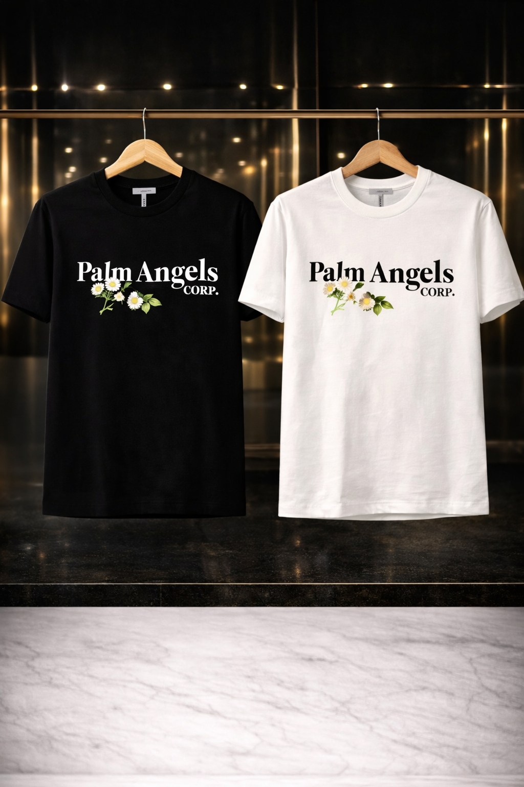 Camiseta Tela Fría Palm Angels Daisy Edition