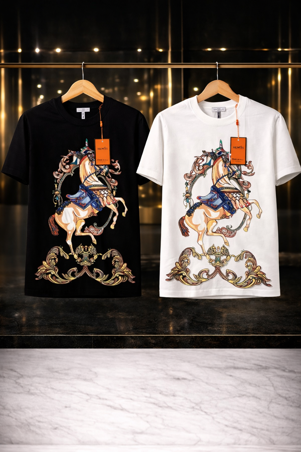 Camiseta Tela Fría Hermès Horse Baroque Edition