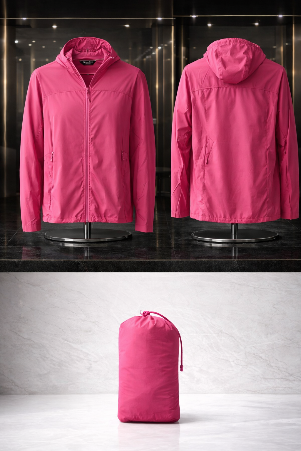 Chaqueta Rompevientos Morado Premium