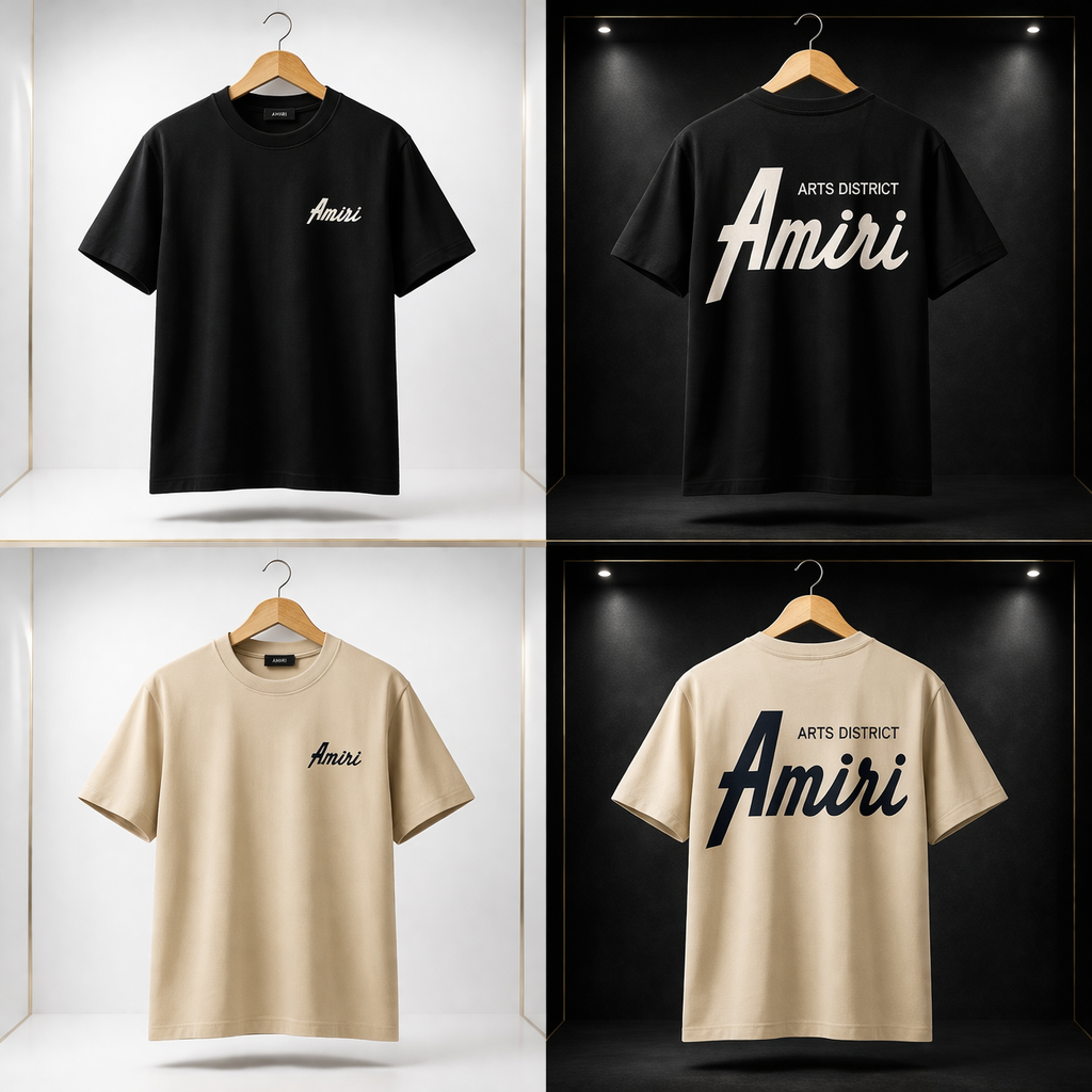 Camiseta Amiri Logo Premium