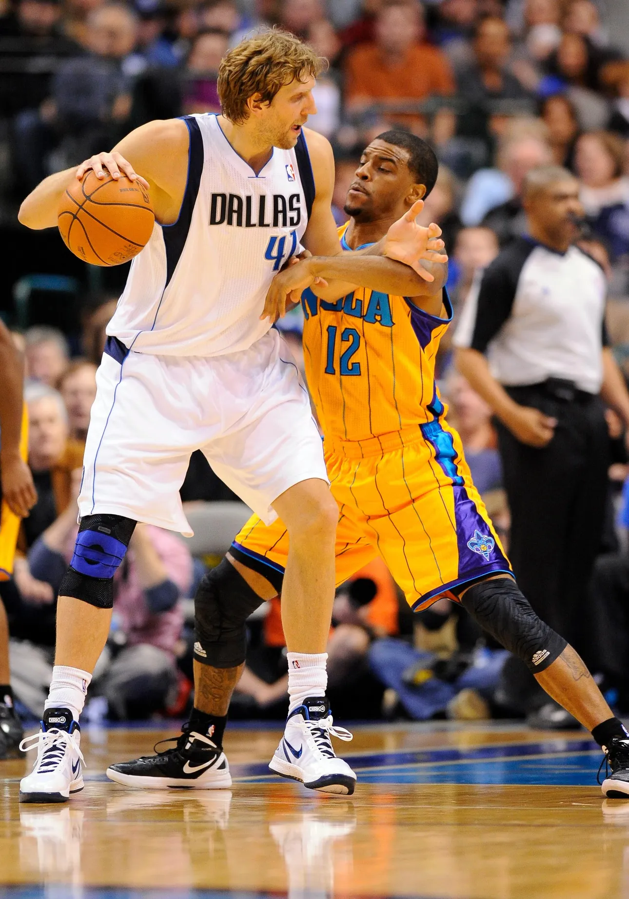 Trey Johnson New Orleans Hornets vs Dirk
