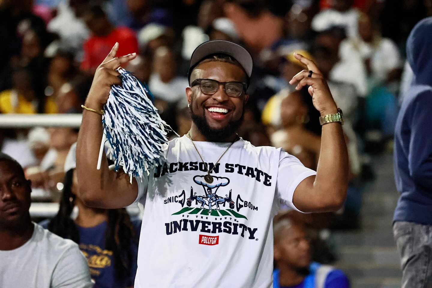 JSU Fan Celebrating