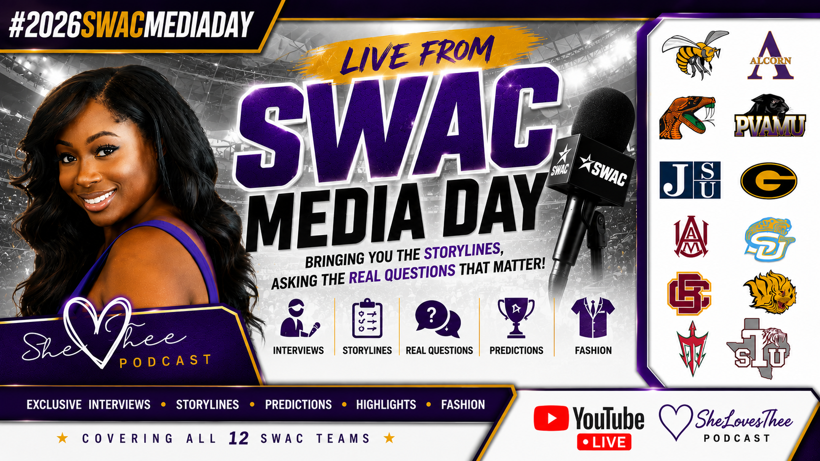 🔴 LIVE: 2026 SWAC Media Day Is HERE! Watch Now 🏈📺