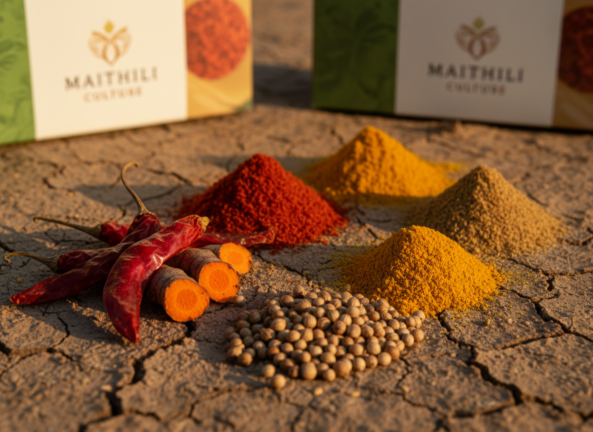 Whole & Powdered Spices — Sun-dried, slow-ground, oil-rich