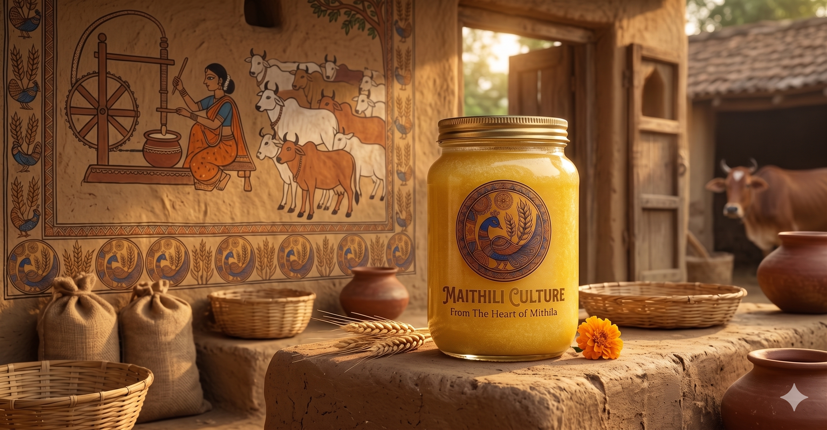 Natural Cow & A2 Ghee — Vedic Bilona, grass-fed, golden aroma