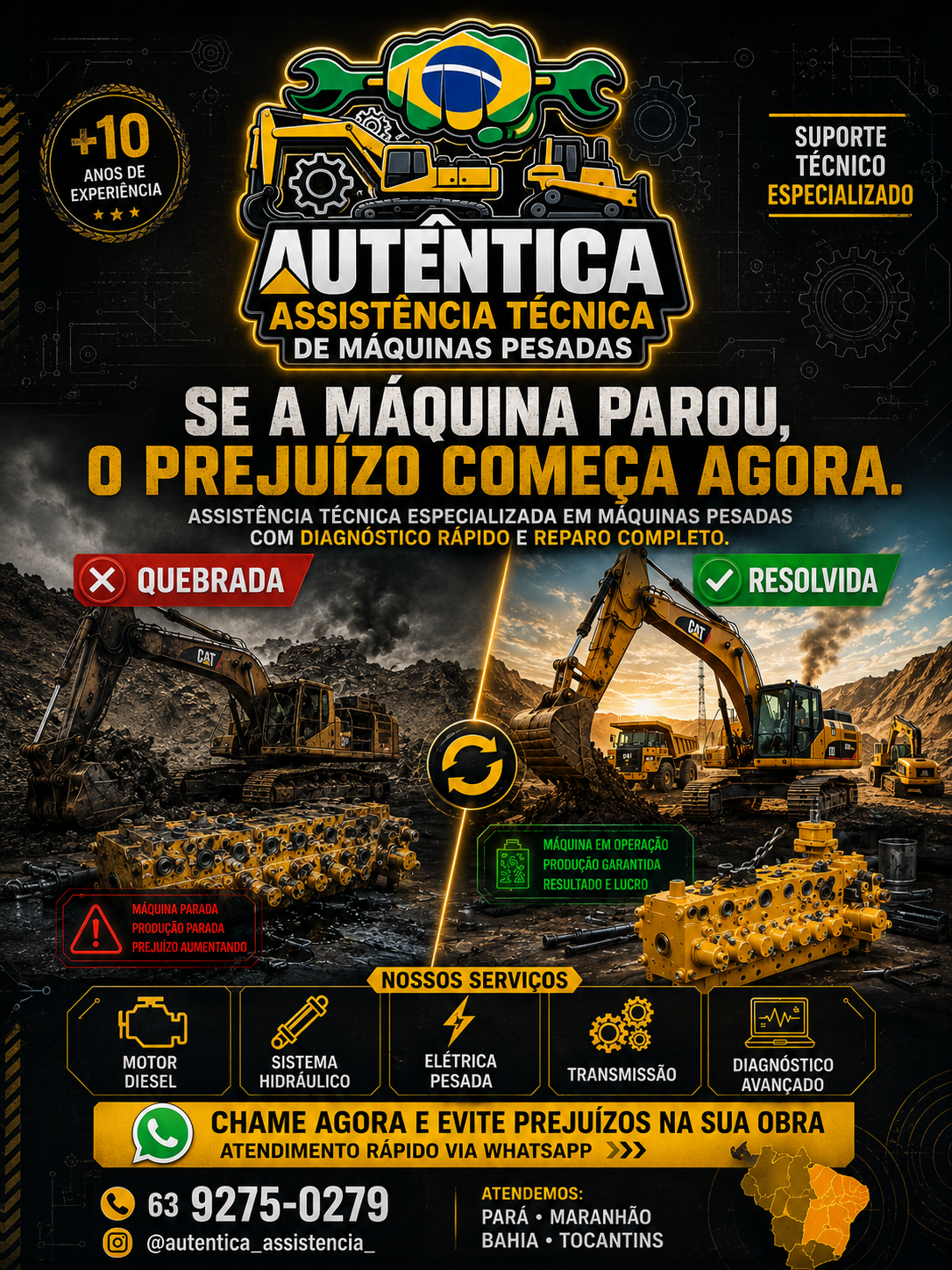 Se a Máquina Parou, o Prejuízo Começa Agora