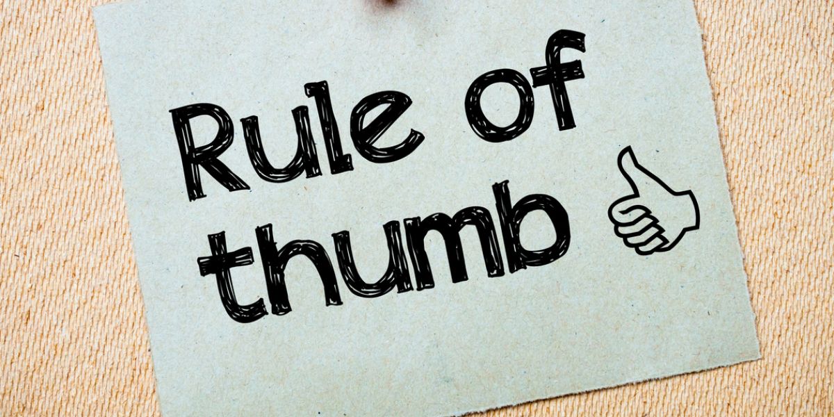 Great Thumb Rules Towards WellBeing