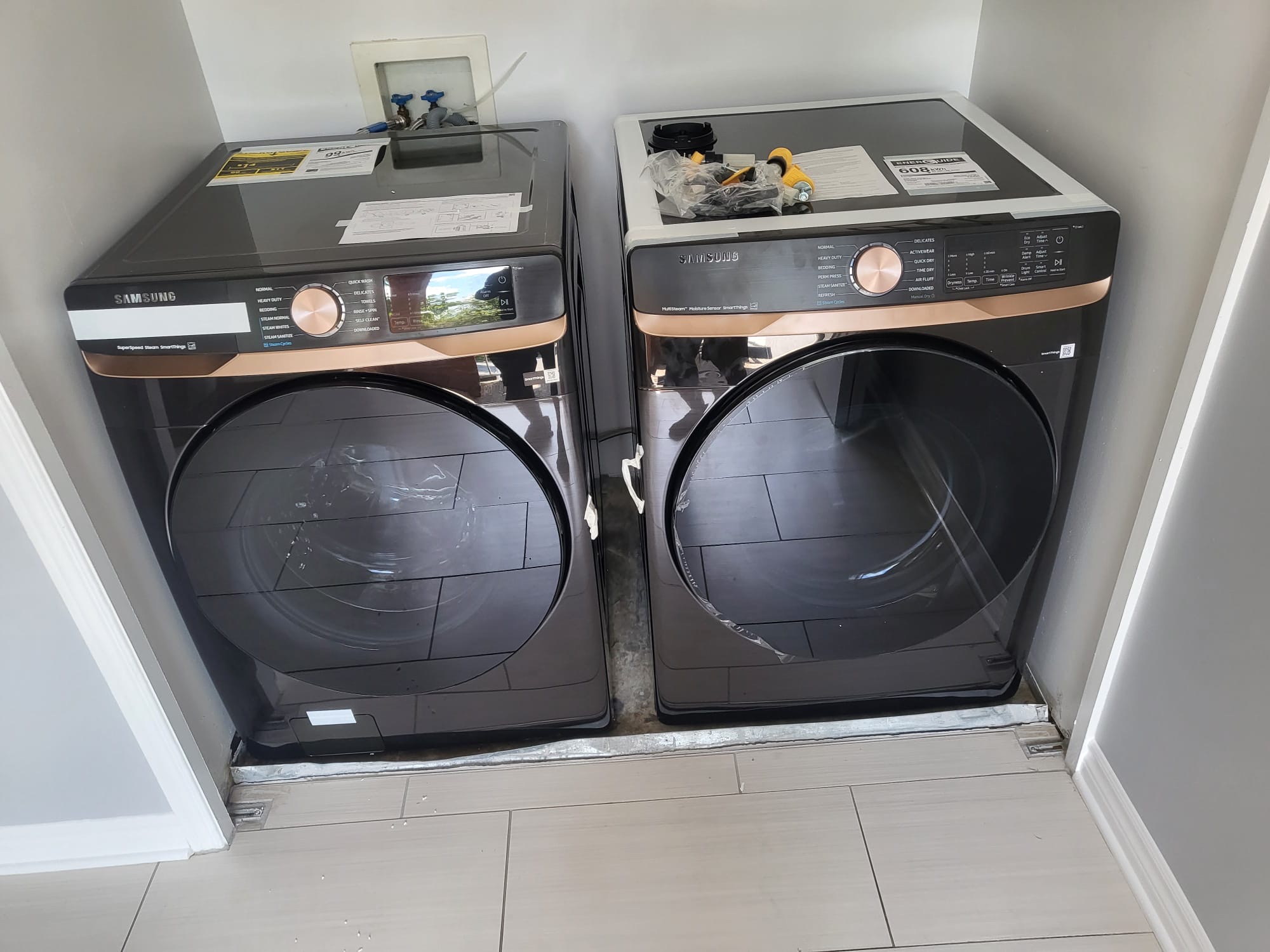 Washer & Dryer Pair Install