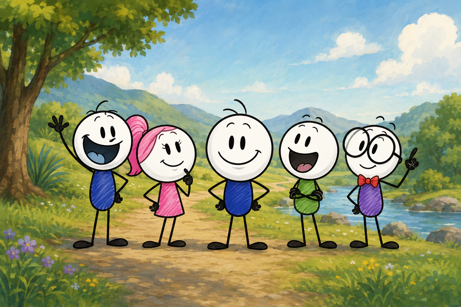 Pene Rākau — Te reo cartoons