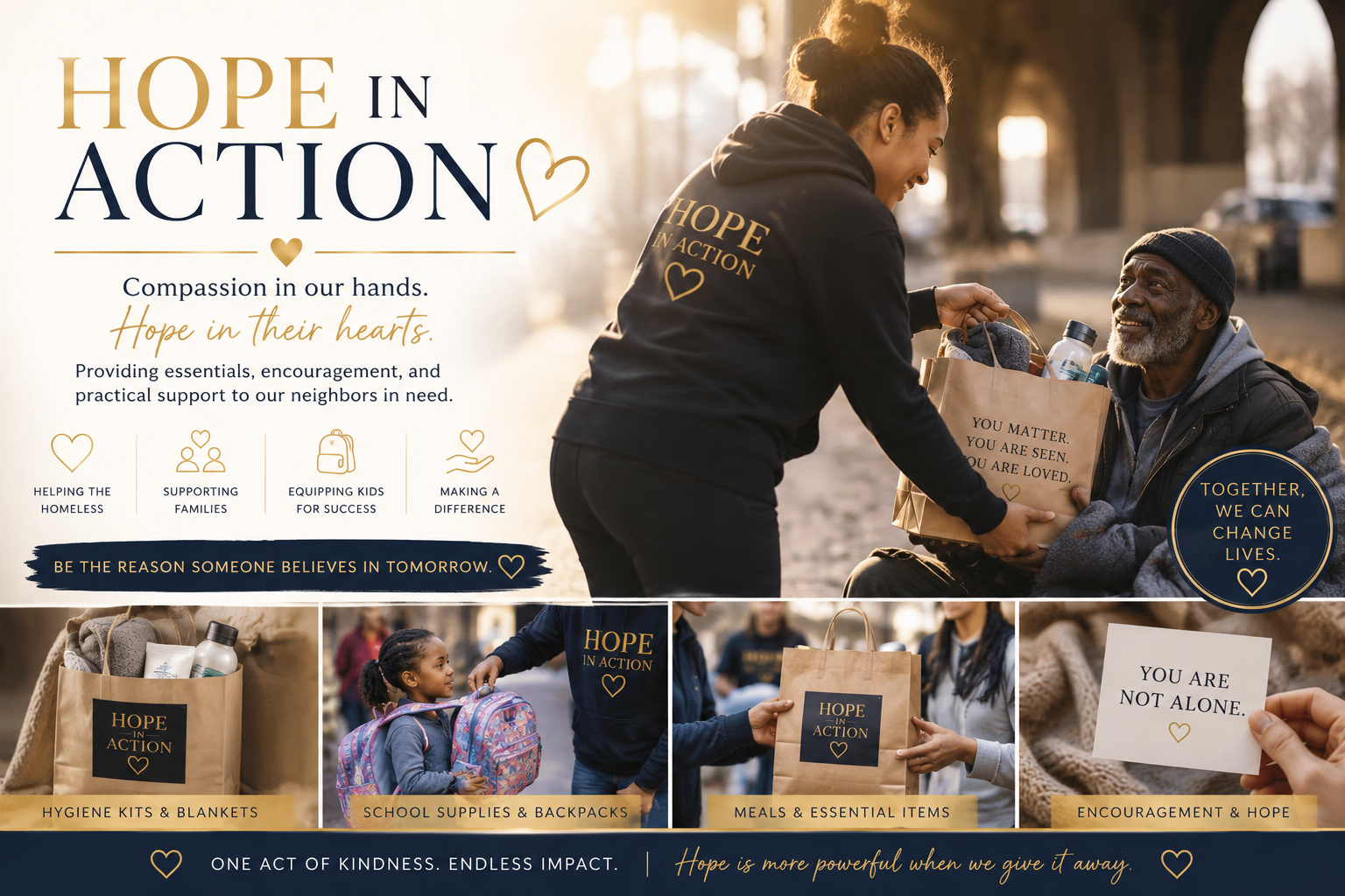Hope in Action — compassion in our hands, hope in their hearts