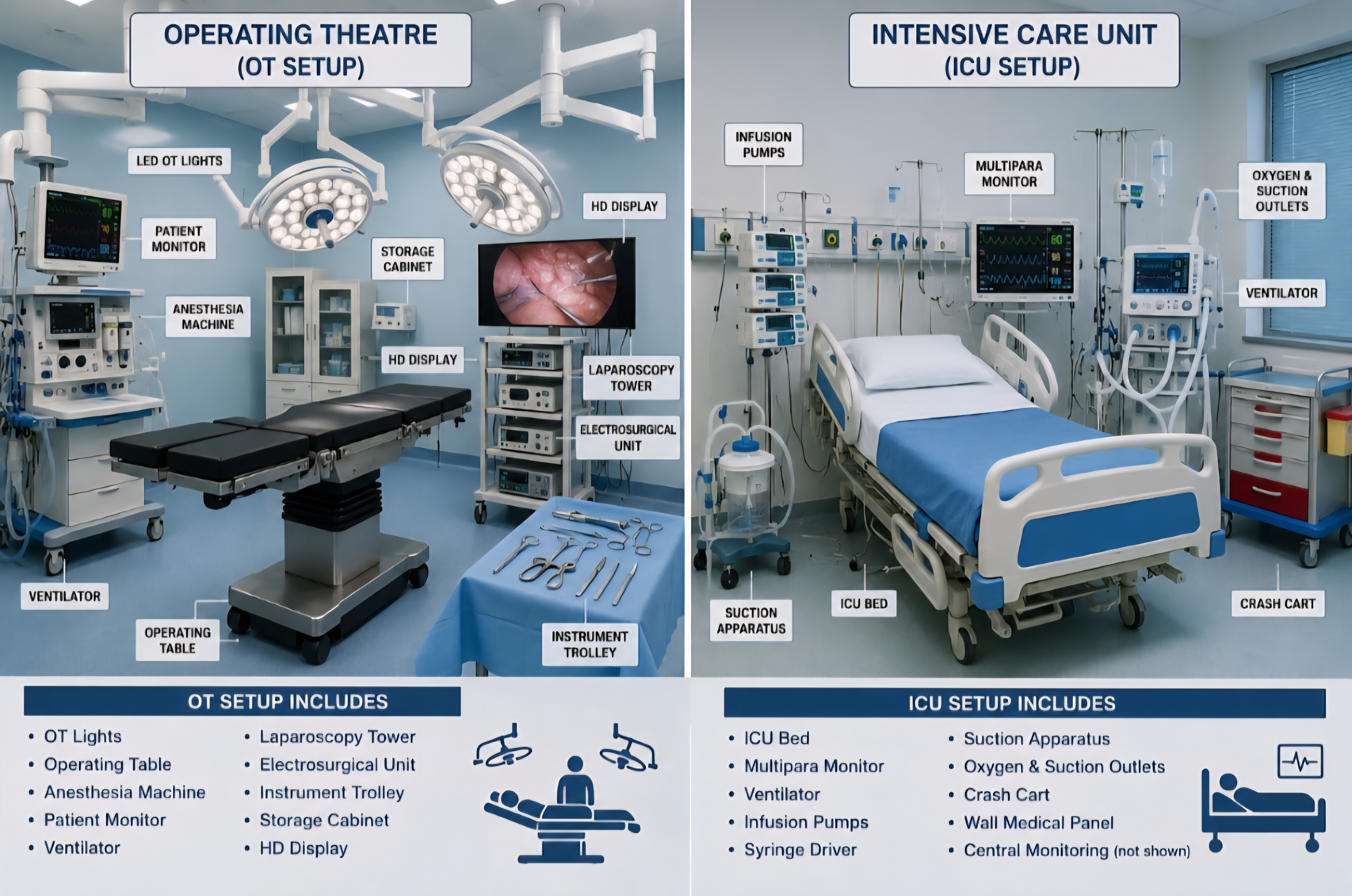 OT & ICU Setup