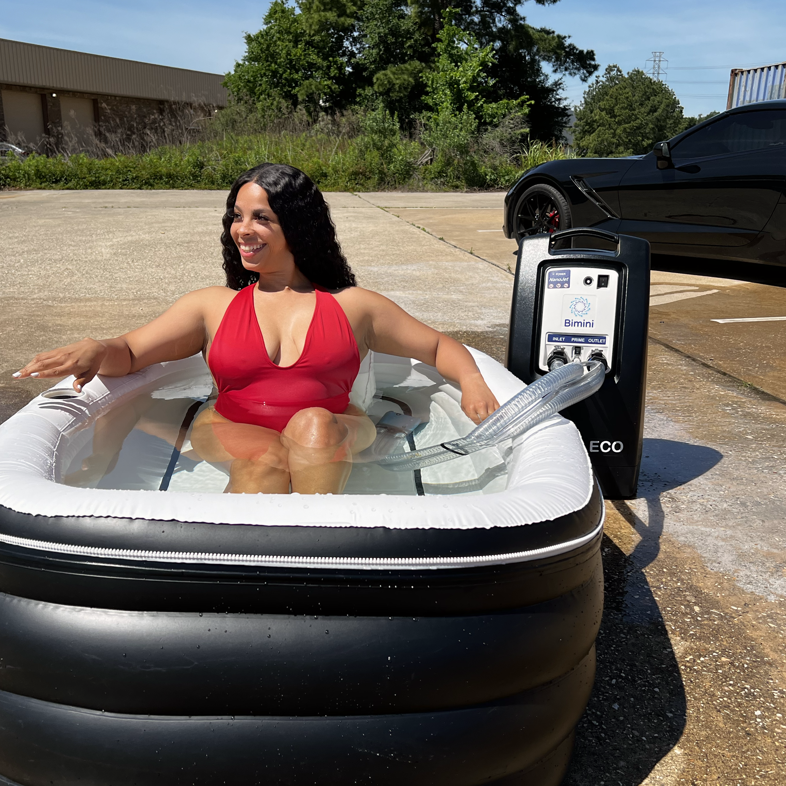 NanoJet ECO used outdoors