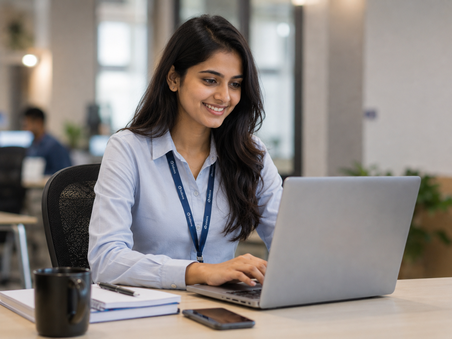 Indian college student learning digital marketing on laptop at IElevate
