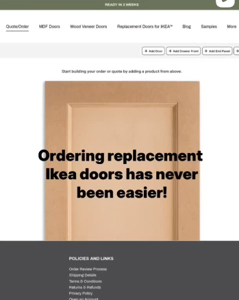 Instagram reel — Order replacement MDF doors for your IKEA SEKTION cabinets at readytopaintcabinetdoors.com!