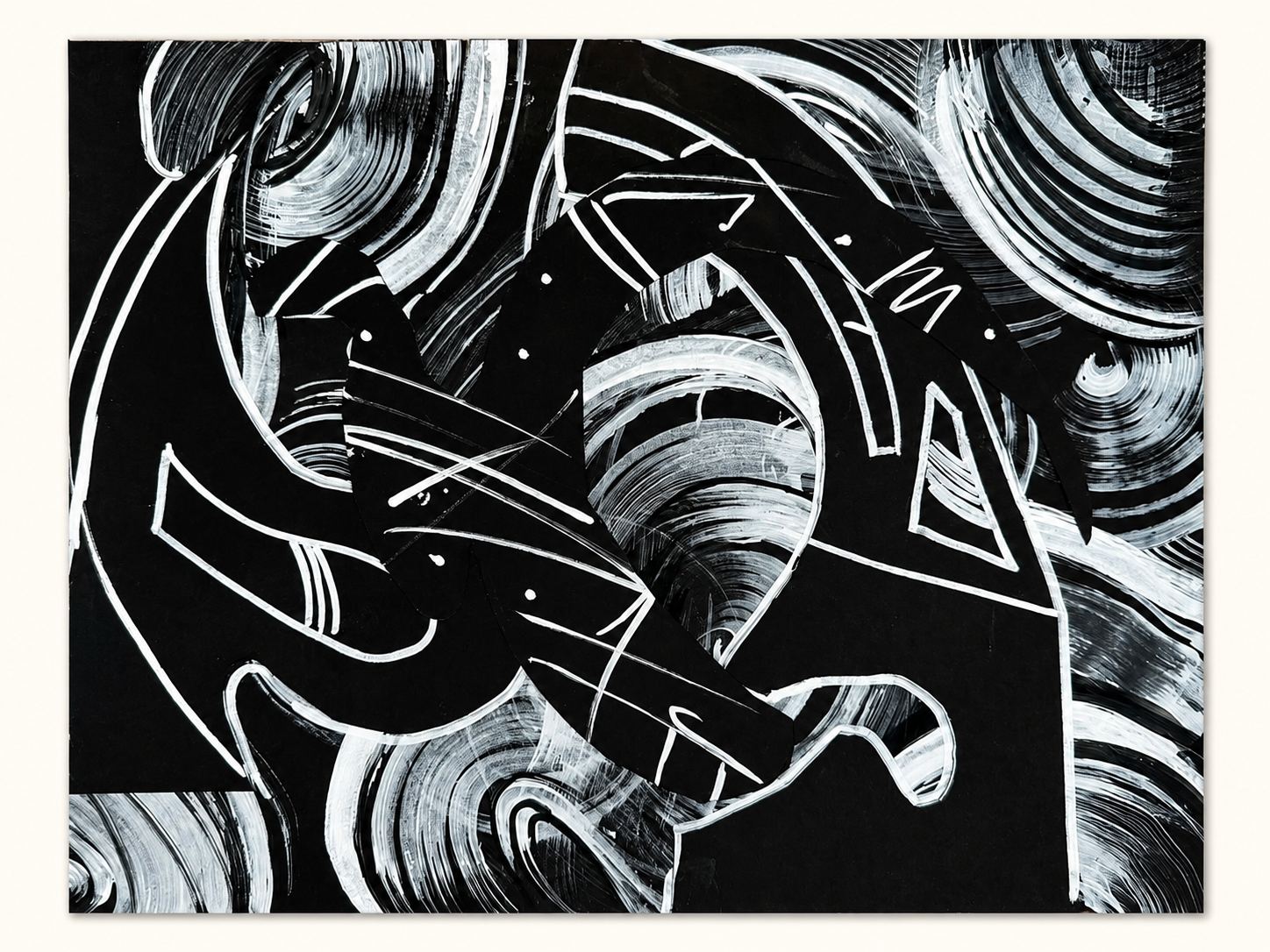 Spin Cycle — Acrylic & ink on board by Daniel Cordoba, GUZZI ART