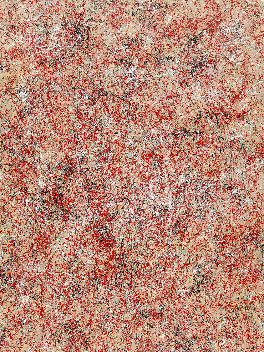 Untitled 007, 2022 — oil stick on raw linen.