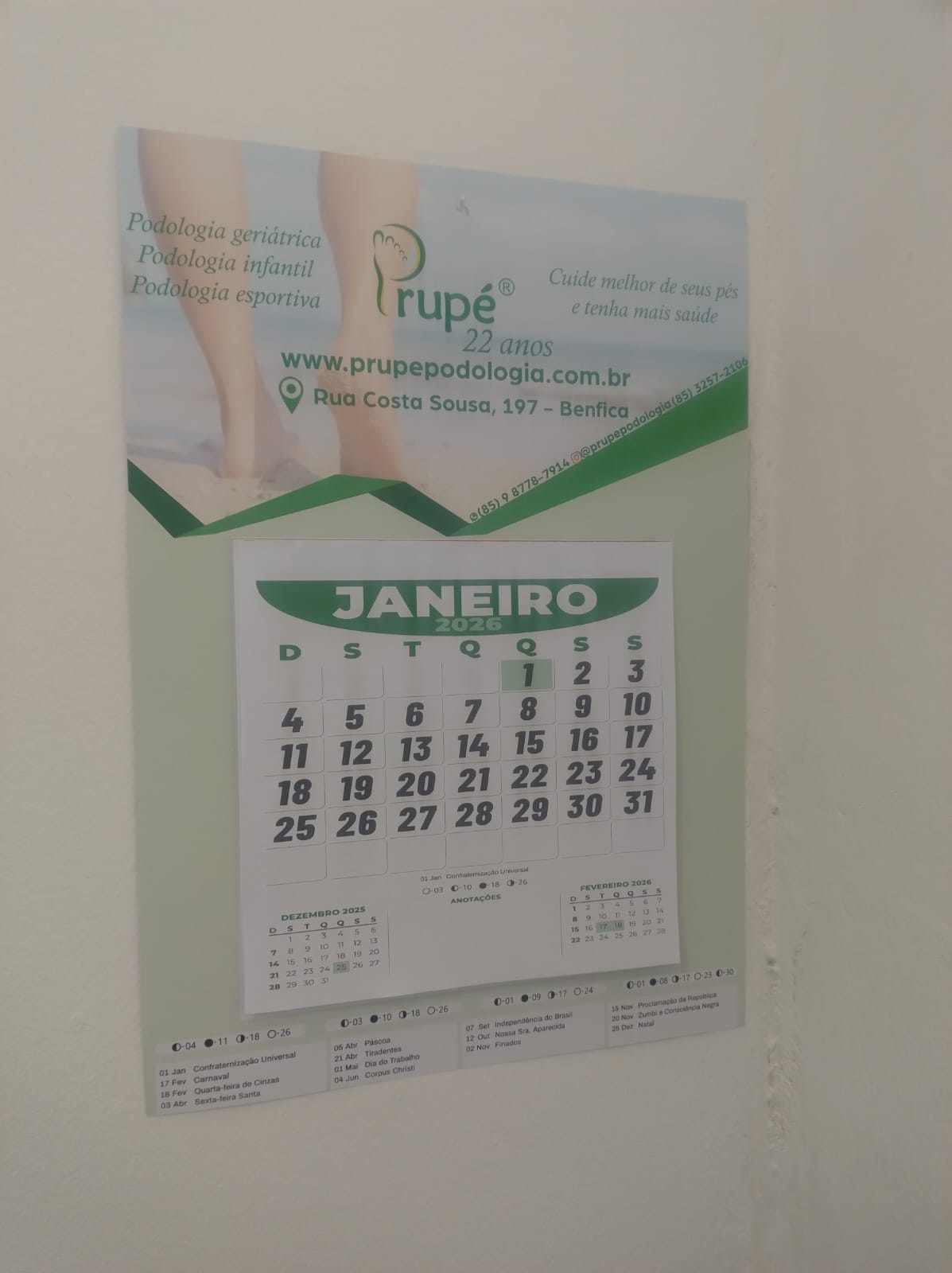 Calendário de Parede