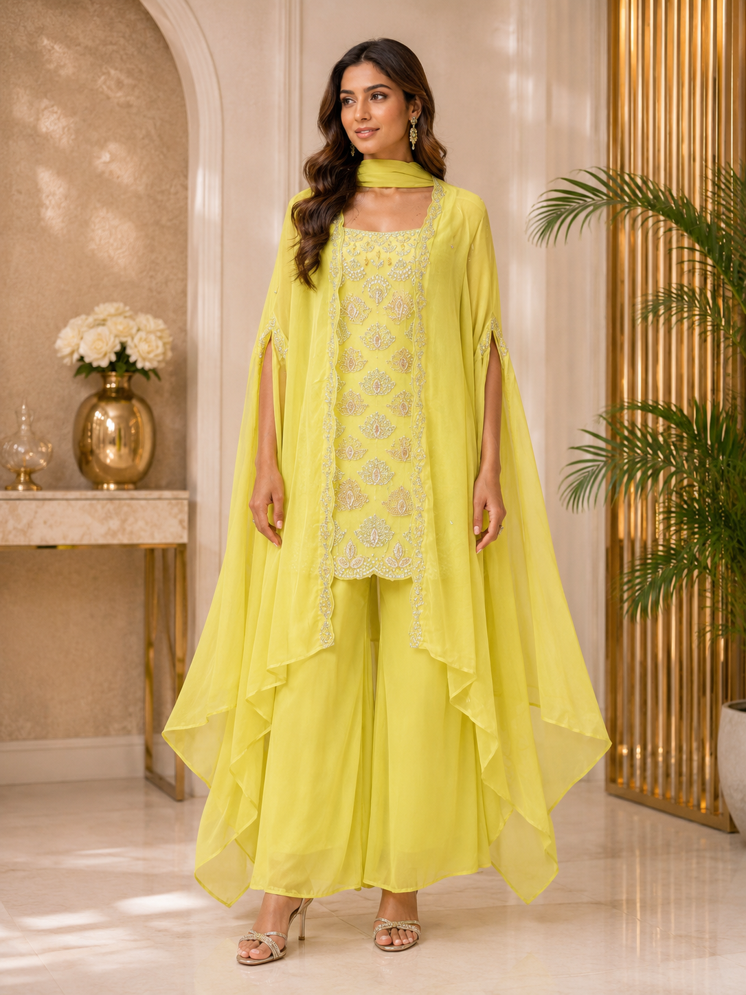 Lime Luxe Cape Set