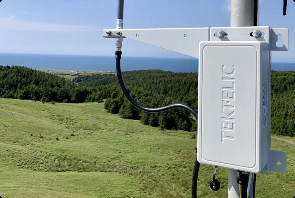 Tektelic LoRaWAN gateway deployed in the field
