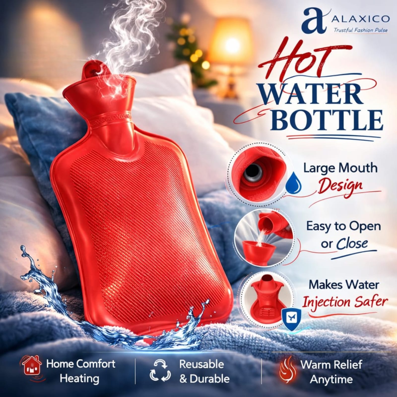 Alaxico Premium Hot Water Bottle