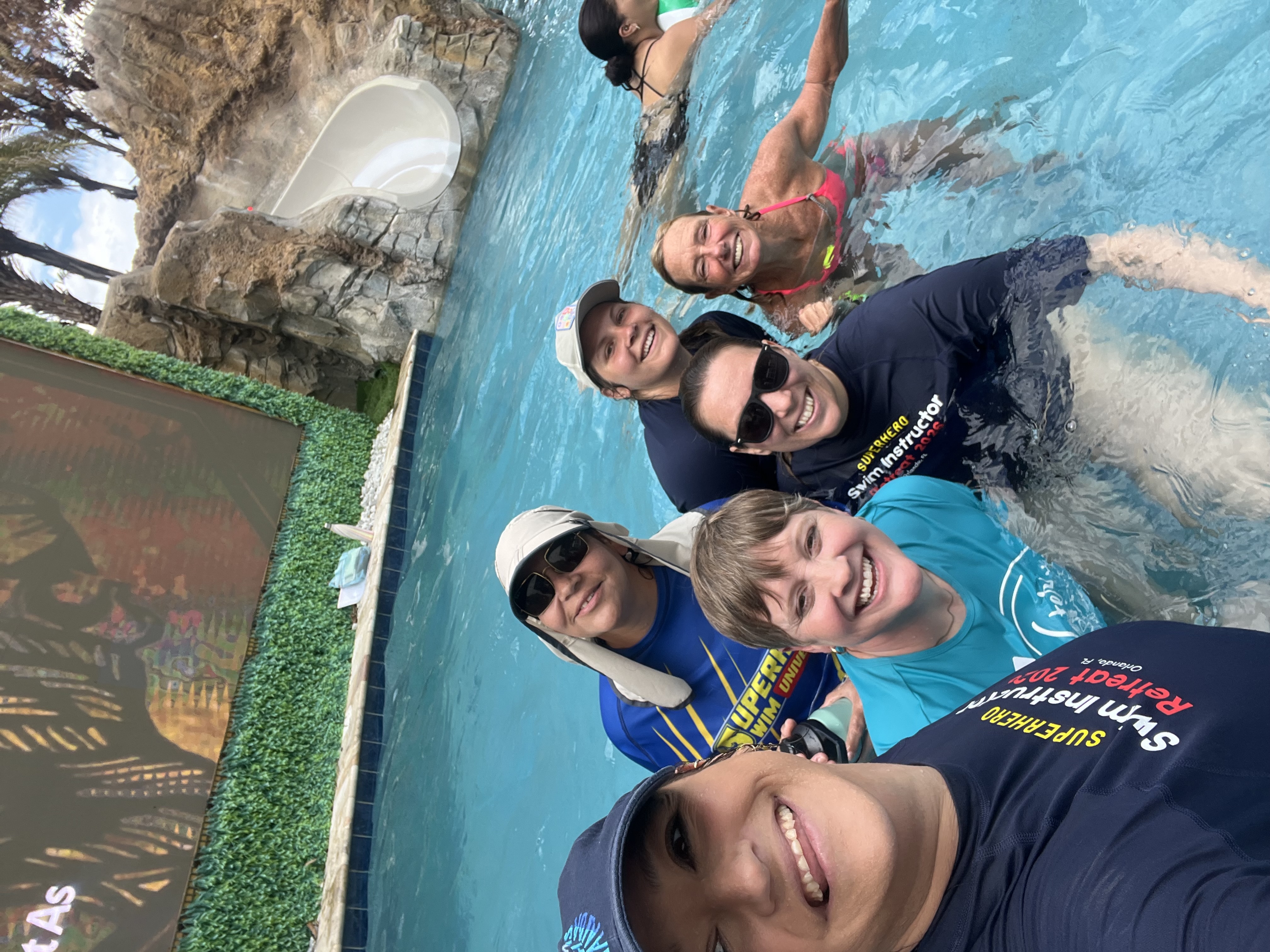 Superhero Swim Instructor Retreat 2026 — full group