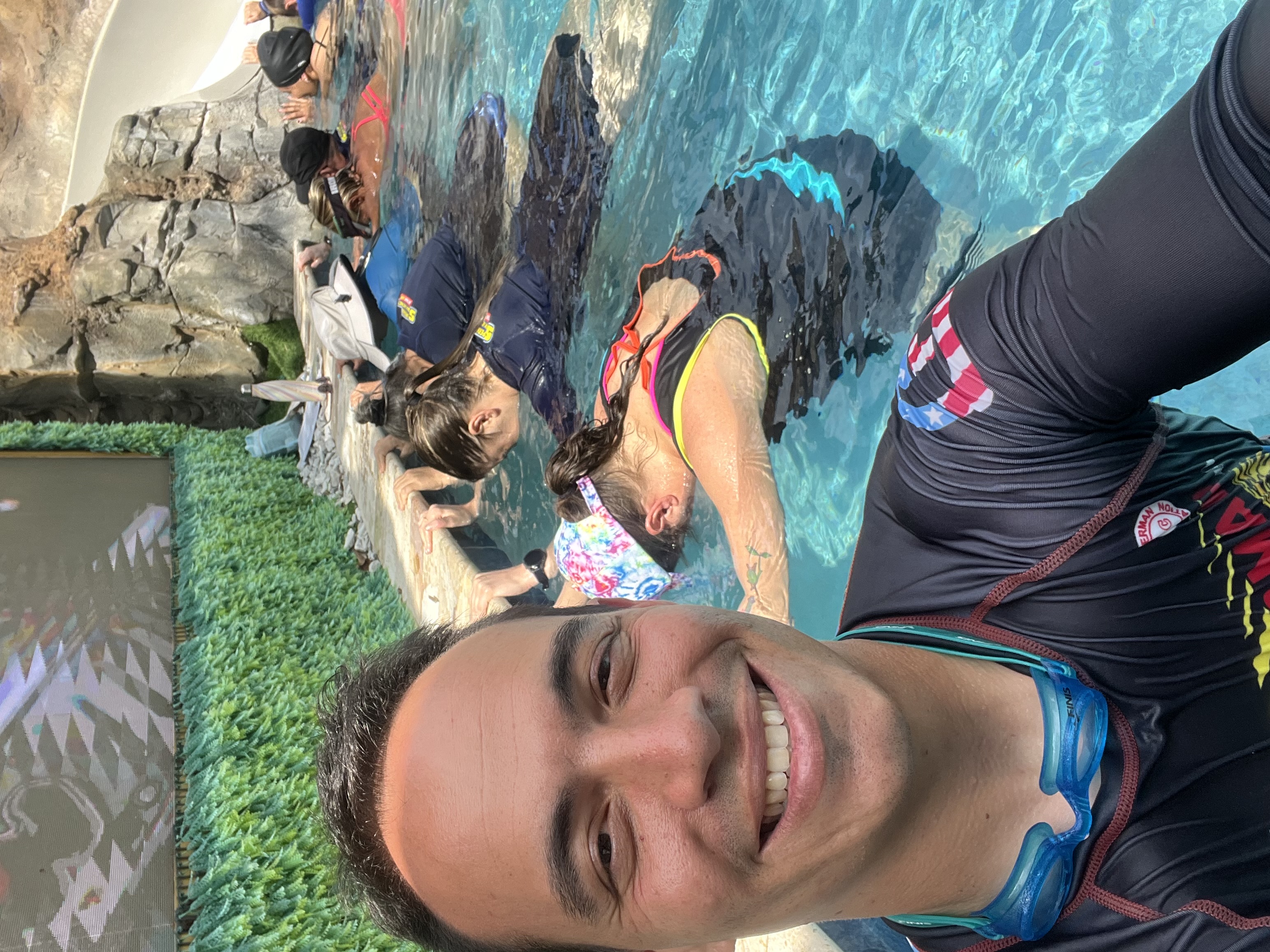 Selfie with cohort during a session