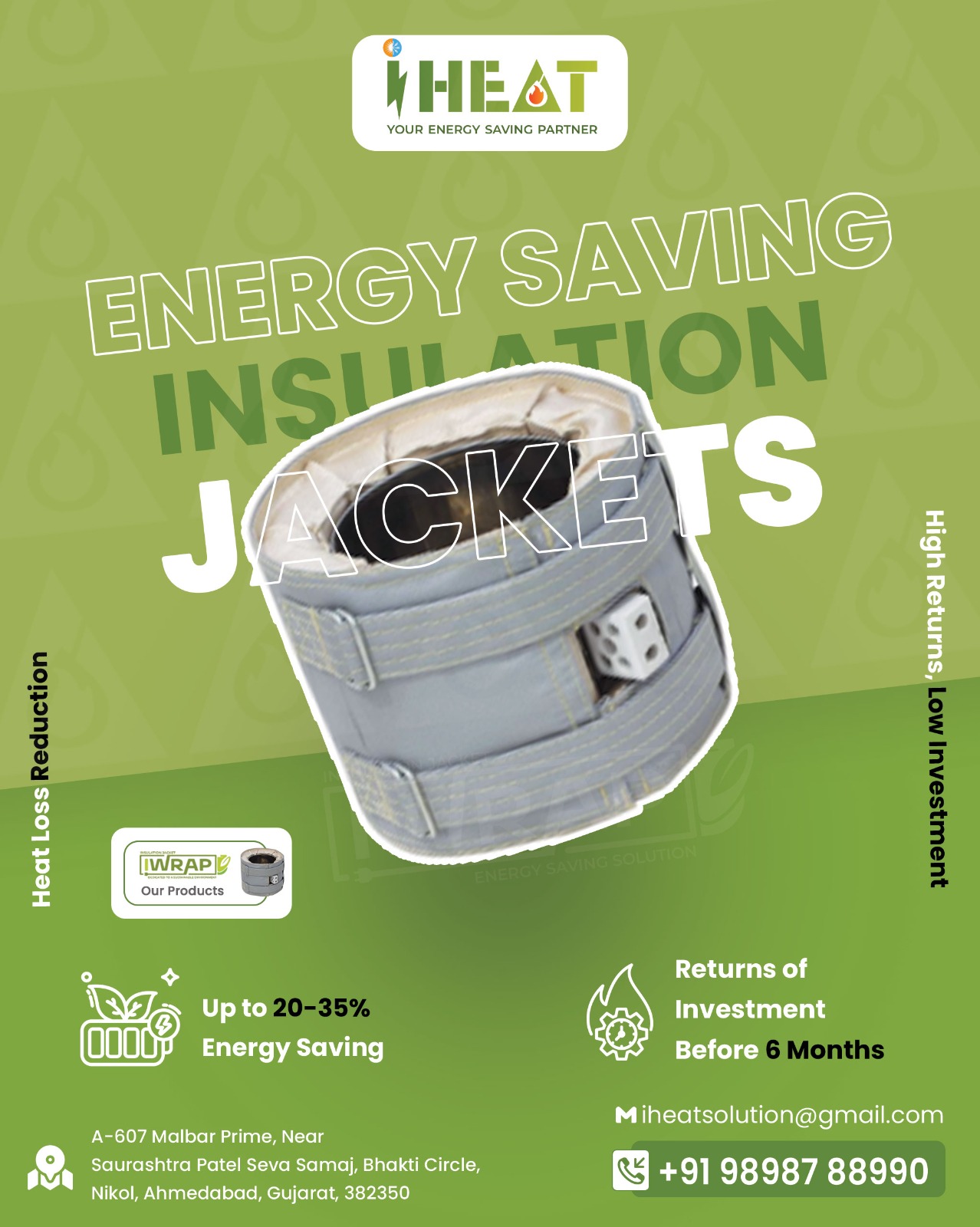 i-Heat dedicated to a sustainable environment — i-Wrap energy saving insulation jackets boost industrial performance and reduce CO2 emissions