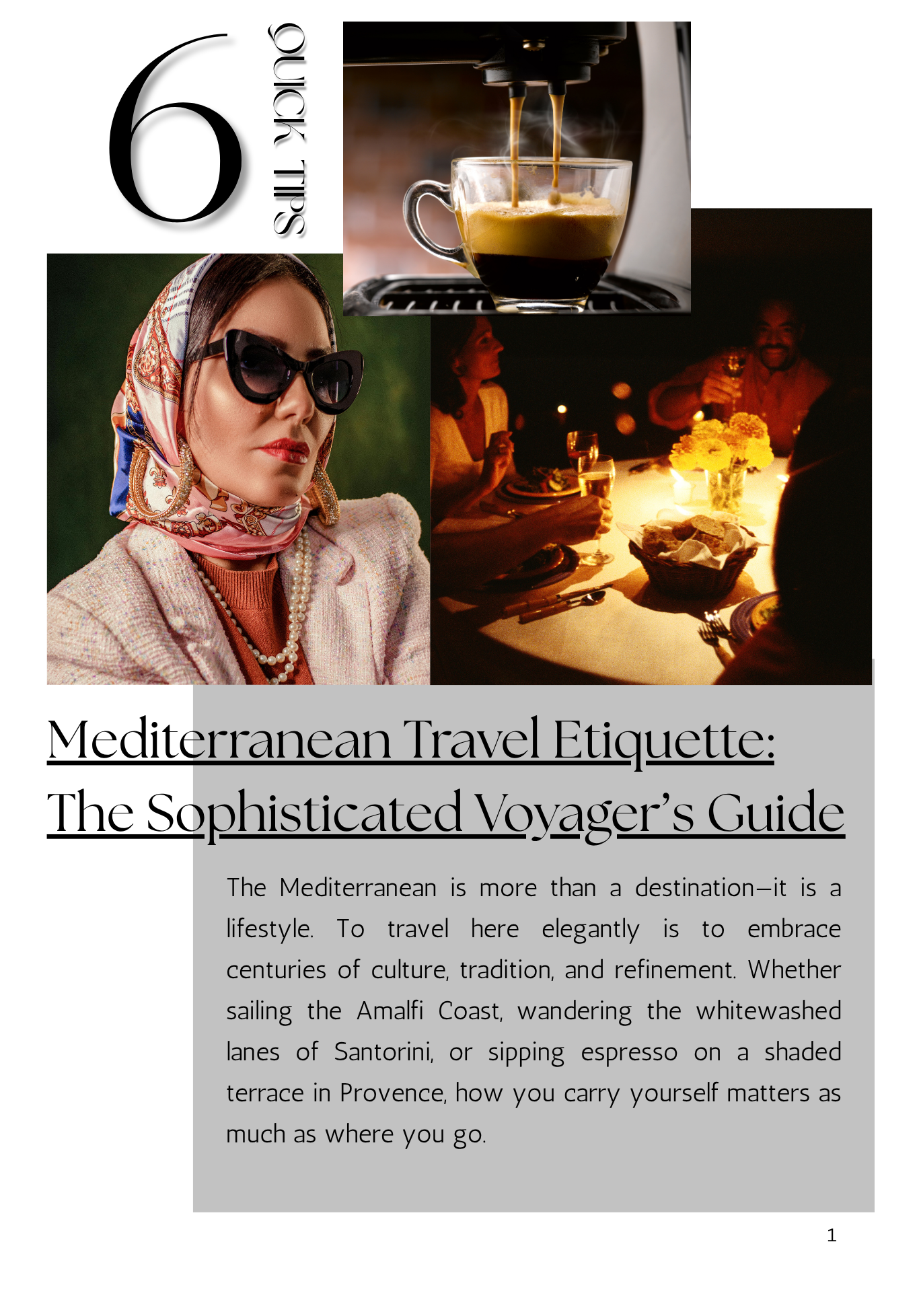 Mediterranean Travel Etiquette