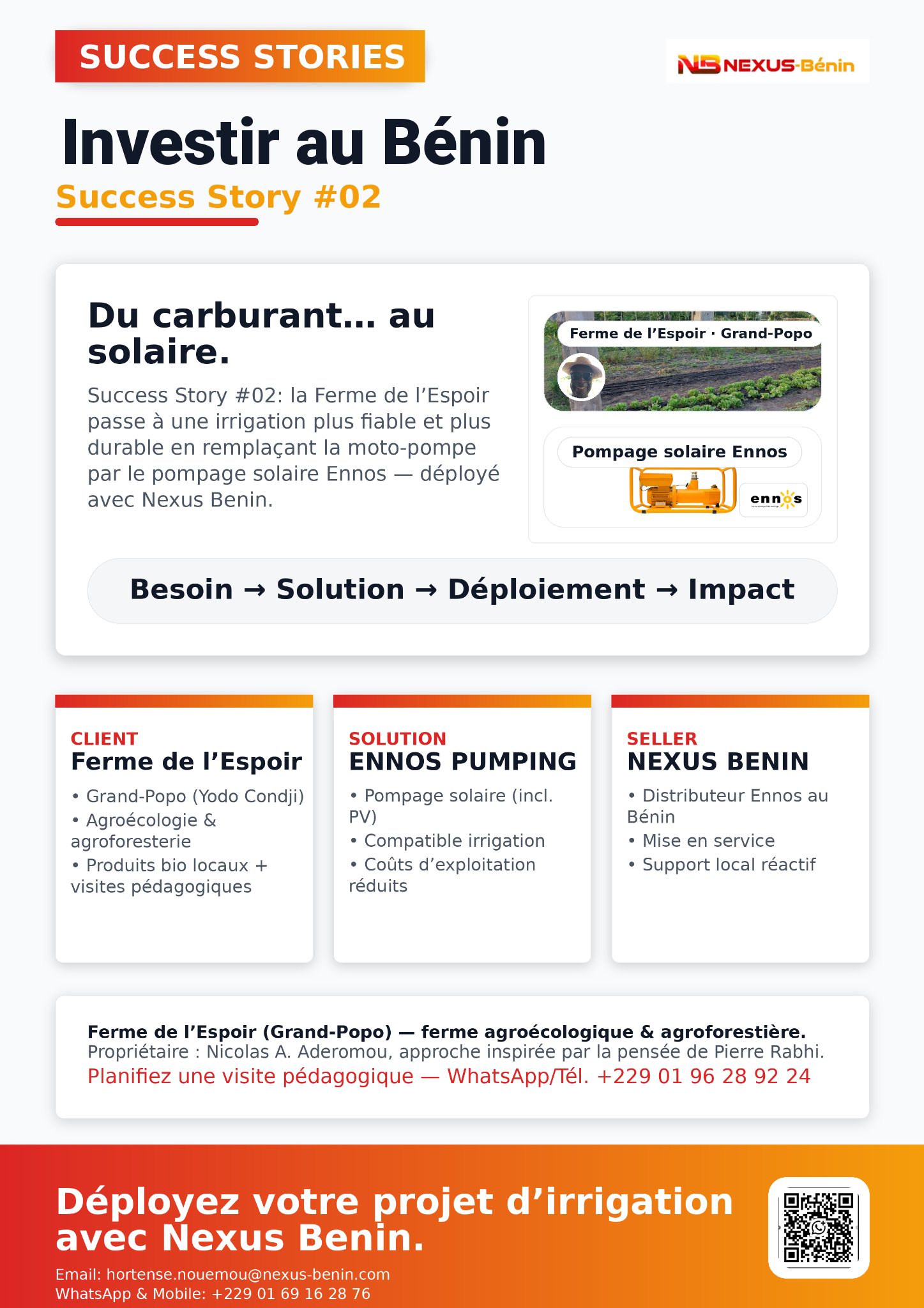 Investir au Bénin - Success Story #02