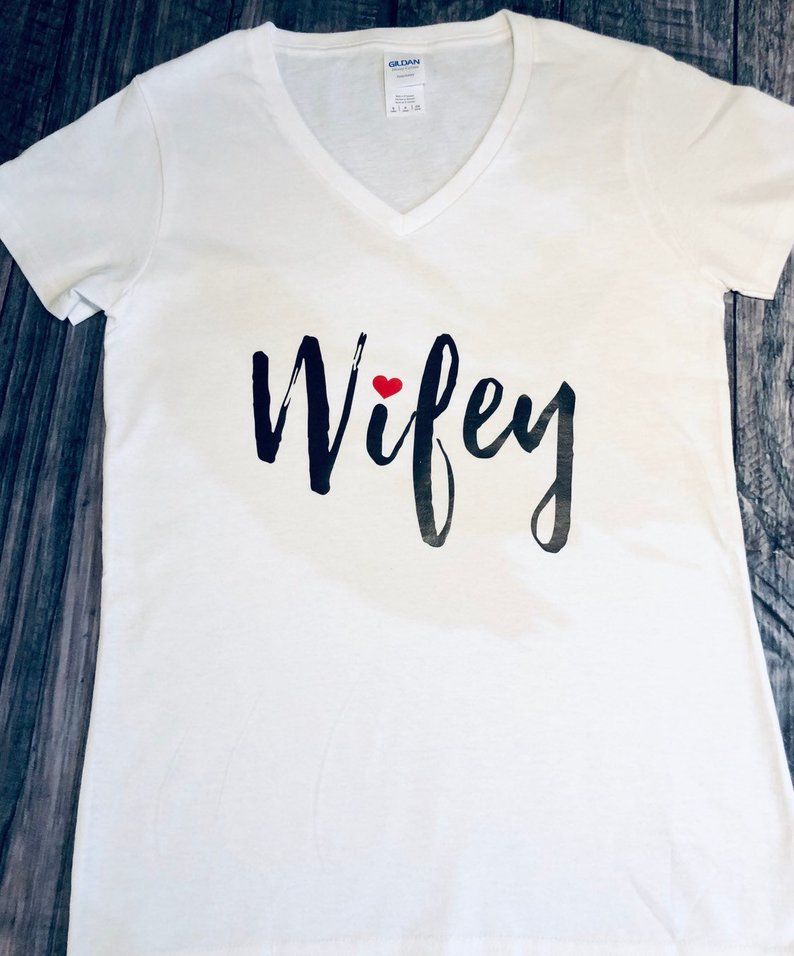 Wifey — custom DTF printed tee by iza3nee Creations