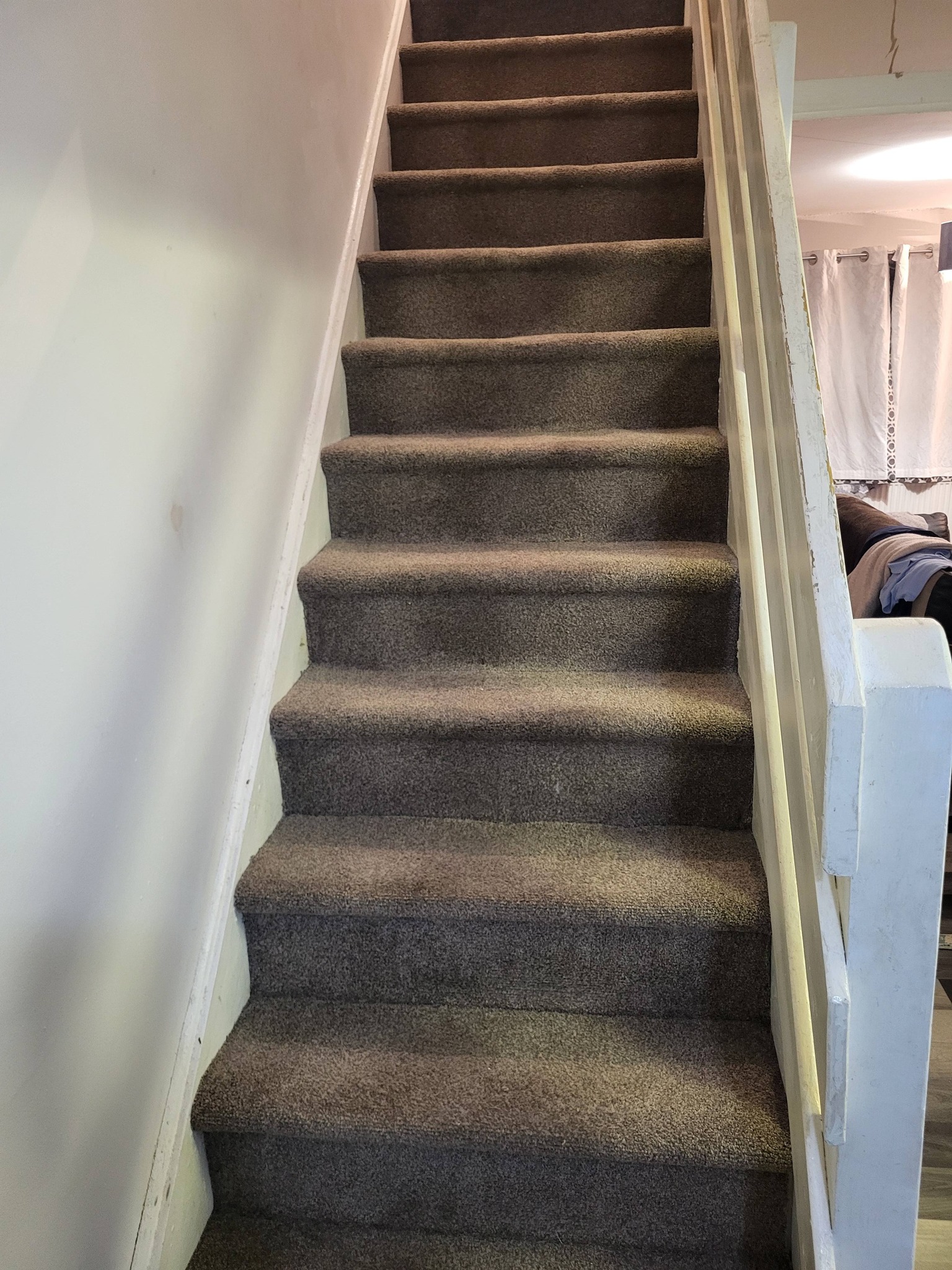 Fresh new carpet fitted to the same staircase